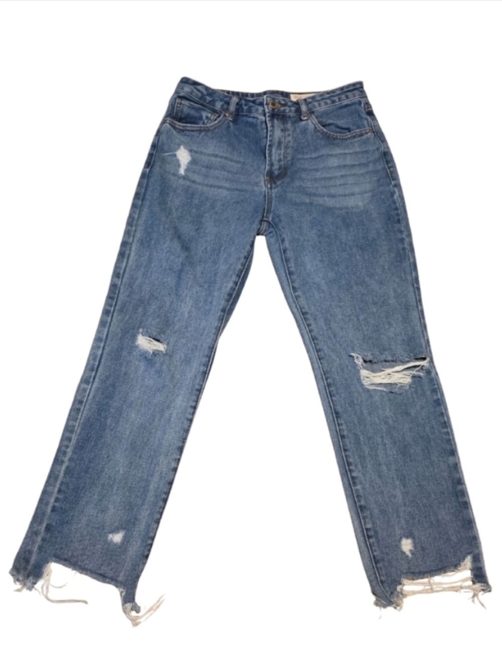 Wishlist Blue Distressed Straight-Leg Jeans - Picture 4 of 6